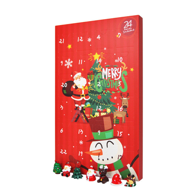 Paperboard Christmas Countdown Gift Box Rigid Calendar Gift Box
