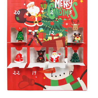 Paperboard Christmas Countdown Gift Box Rigid Calendar Gift Box