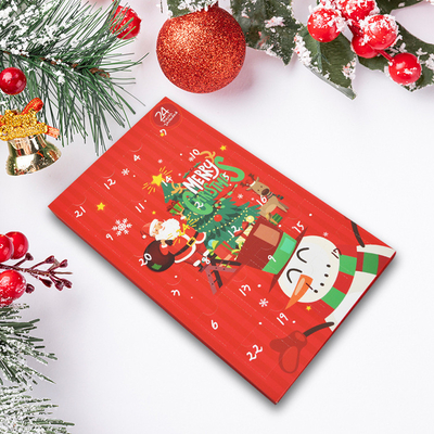 Paperboard Christmas Countdown Gift Box Rigid Calendar Gift Box