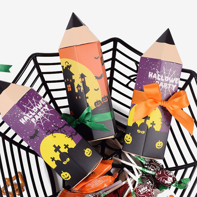 Pencil Shape Gift Packaging Boxes Halloween Gift Box For Candy