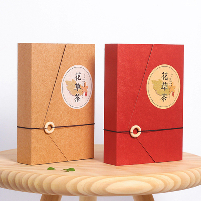 Rose Dry Fruit Tea Packaging Boxes Kraft Paper Box Recyclable Rigid