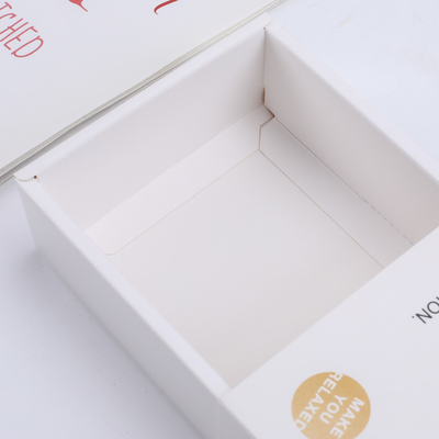 Custom Bra Sock Underwear Packaging Box Black Card 4C Offset Printing With Drawer