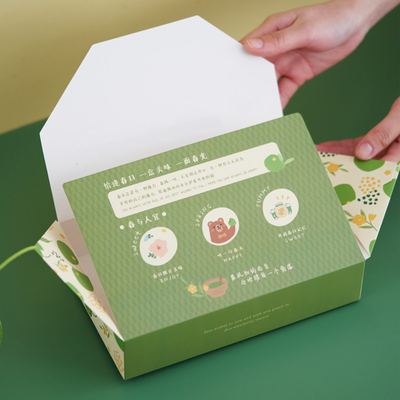 Handheld 6-grain dough packaging box Baked dessert afternoon tea picnic packaging gift box customized