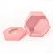 Pink Hexagonal Gift Box Multi Standard For Birthday Cake / Girl Cosmetics