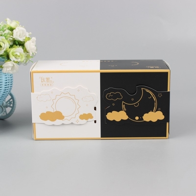 Exquisite Double Door Gift Packaging Boxes 4c Offset Printing Customization