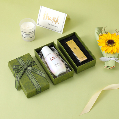 Vintage Luxury Green Lipstick Gift Box Customized Lipstick Packaging Box