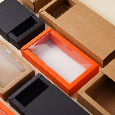Kraft Paper Handmade Soap Box Customized Drawer Packaging Box