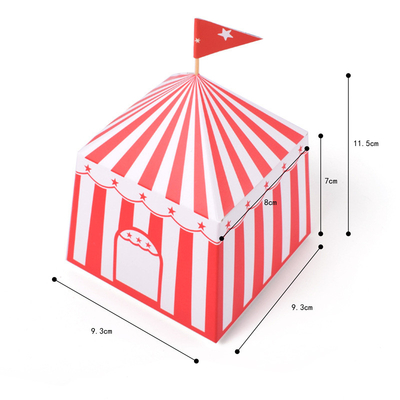 Custom Yurt Shaped Gift Packaging Boxes Square Cartoon House