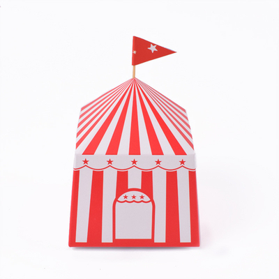 Custom Yurt Shaped Gift Packaging Boxes Square Cartoon House