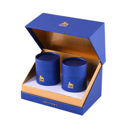 Customized Flip Tea Gift Box CMYK Color Offset Printing Recycled Paperboard Materials