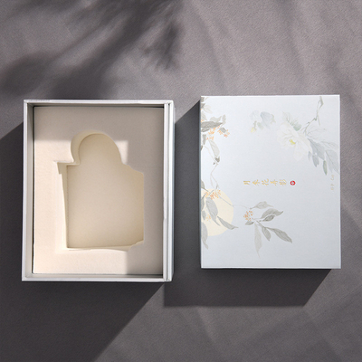 Customized Cup Packaging Box Square Shape UV Coating With Handle