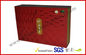 Elegant Handmade Hot stamping Red Gift Packaging Box , Custom Offset Printed Gift Packaging Box