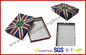 UK Flag Top and Base Handmade Wallet Apparel Gift Boxes , Customized 1200g Rigid Board Packaging Boxes