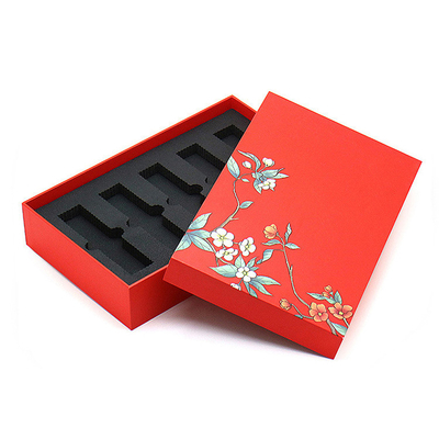 Customized Saffron Essential Oil Skincare Product Packaging Box CMYK Color Offset Printing