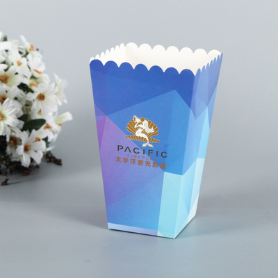 Customized Popcorn Box Square Snack Fast Food Package Popcorn Popcorn chicken Packaging Carton