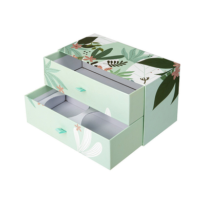 Customized Small Fresh Color Double Layer Drawer Box Tea Gift Packaging Box Printing