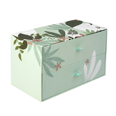 Customized Small Fresh Color Double Layer Drawer Box Tea Gift Packaging Box Printing