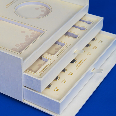 Cosmetics Double Layer Drawer Box Gift Packaging Box Customized