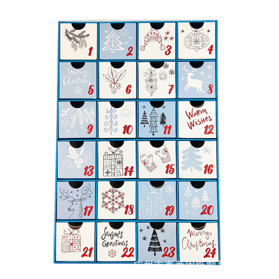 Christmas Day Comes 24 Days Countdown Calendar Blind Box Empty Box Countdown Pull Gift Box Customization