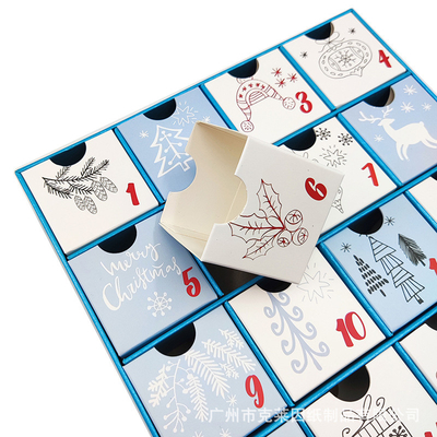 Christmas Day Comes 24 Days Countdown Calendar Blind Box Empty Box Countdown Pull Gift Box Customization