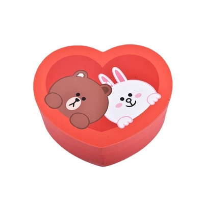 Heart shaped Romantic Lovely Valentine's Day Series Paper Gift Box Customized Jewelry Necklace Transfer Beads Packaging
