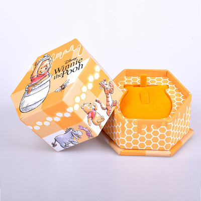 Customized hexagonal creative packaging box, heaven and earth cover gift box, octagonal gift box, jewelry packaging, hex