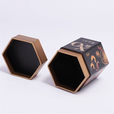 Tea Gift Box Customization Exquisite Gift Box Heaven and Earth Cover Fine Hexagonal Seasoning Box Customization