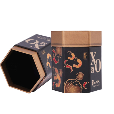 Tea Gift Box Customization Exquisite Gift Box Heaven and Earth Cover Fine Hexagonal Seasoning Box Customization