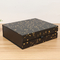 Folding Gift Box Customized Black Cardboard Cosmetic Packaging Box with Gold and Silver Stamping