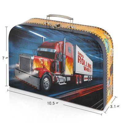 Customized Gift Jewelry Box Children's Truck Handheld Carton with Lock Storage Packaging Box