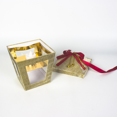 Customized Exquisite Heaven and Earth Cover Luxury Gift Box Red Ribbon Holiday Gift Packaging Box