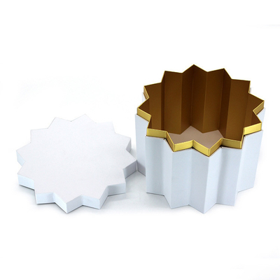 Exquisite Shaped Paper Box Twelve Corner Packaging Box Polygonal Flat Cover Gift Box