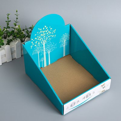 Color Printing Cosmetics Desktop Display Box Paper Corrugated Storage Display Box