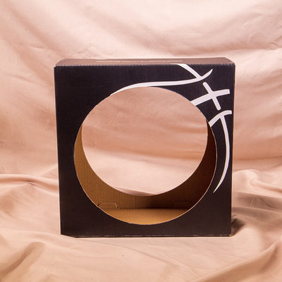 Circular Ball Shaped Corrugated Display Color Box For Basketball Football Packaging Box