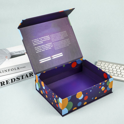 Folding packaging gift box, color paper box, printed logo, health product gift box customization