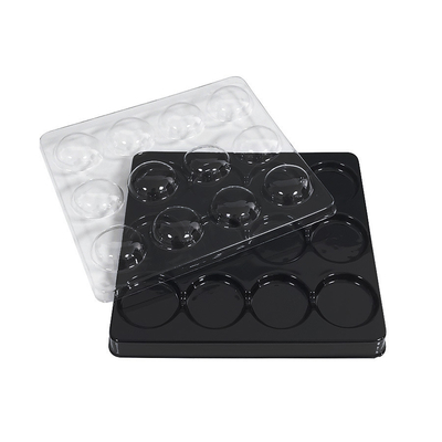 Chocolate blister inner tray customized food candy blister lining biscuit PET tray packaging box