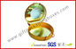 Round Paper Transparent Window Luxury Gift Boxes With Golden Packaging Material