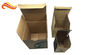 Brown Corrugated Cardboard Boxes / Corrugated Moving Boxes For Cup Package , ROSH Listed