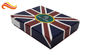 UK Flag Top and Base Handmade Wallet Apparel Gift Boxes , Customized 1200g Rigid Board Packaging Boxes