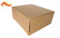 Disposable Corrugated Paper Box , Corrugated Packaging Box With Square Shape
