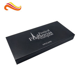 Black Custom Paper Packaging Box , Custom Printed Gift Boxes For Perfume Bottle