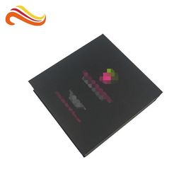 Chocolate Packing Custom Paper Packing Box Black Color With Food Grade Tray Insert