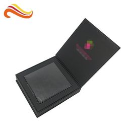 Chocolate Packing Custom Paper Packing Box Black Color With Food Grade Tray Insert