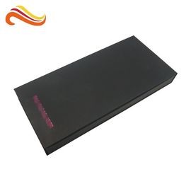 Chocolate Packing Custom Paper Packing Box Black Color With Food Grade Tray Insert