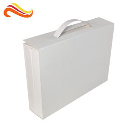 White Color Folded Leaflet Printing Cardboard Box Paper Material Elegant Design