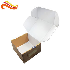 Folded Corrugated Paper Box Glossy Lamination Printing Handling For Mailing