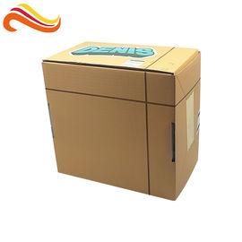 Folded Corrugated Paper Box Glossy Lamination Printing Handling For Mailing