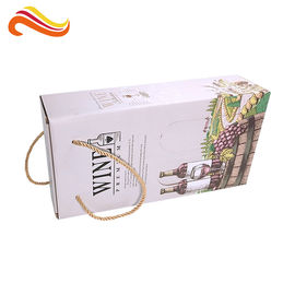 Coated Cardboard Corrugated Paper Box Wine Bottle Packaging Recycled Materials