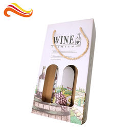 Coated Cardboard Corrugated Paper Box Wine Bottle Packaging Recycled Materials