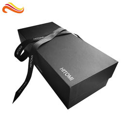 Rigid Paper CMYK Color Cardboard Packaging Box With Ribbon